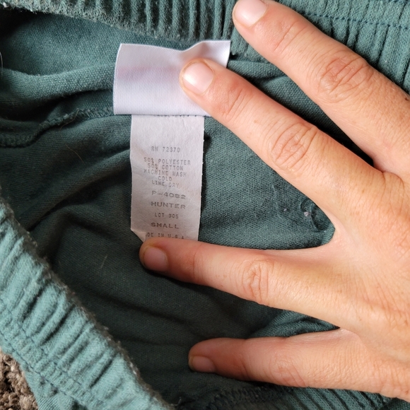 Styles To Go Vintage Green Skinny Sweatpants Lightweight Woman's Size Small - Picture 3 of 9